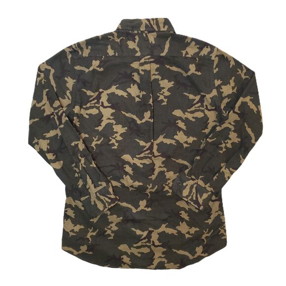 J.Press Todd Snyder Camo Chamois Shirt Mens M Olive Green Streetwear - Picture 2 of 6